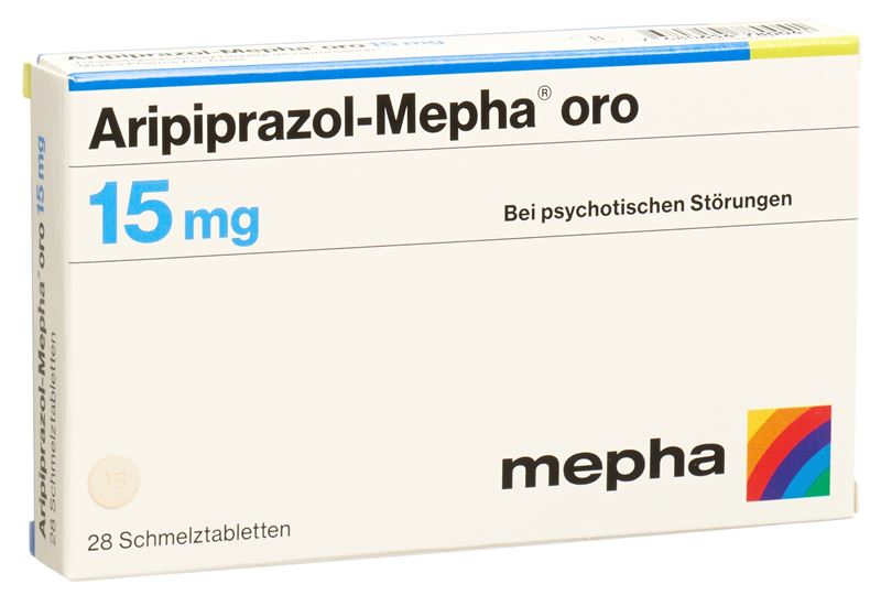 Aripiprazol-Mepha oro cpr orodisp 15 mg 28 pce