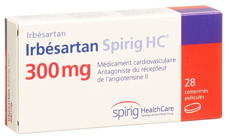 Irbesartan Spirig HC Filmtabl 300 mg 28 Stk Irbesartan Spirig HC Filmtabl 300 mg 28 Stk