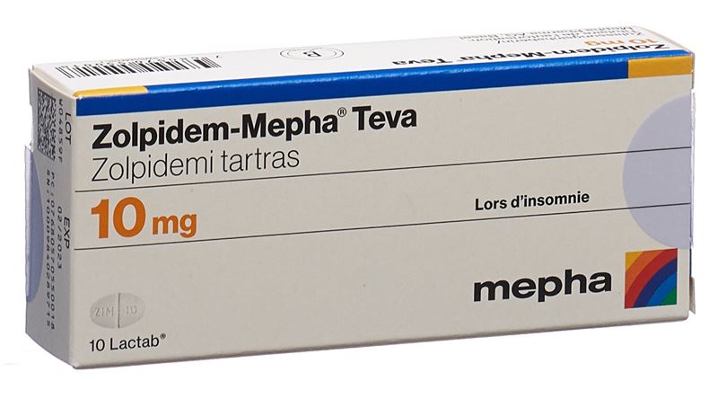 Zolpidem-Mepha Teva Lactab 10 mg 10 pce