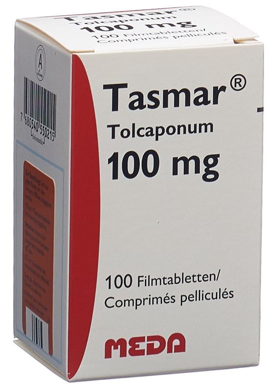 Tasmar cpr pell 100 mg fl 100 pce
