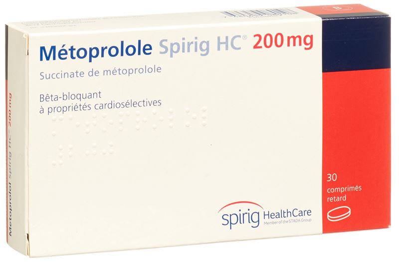 Metoprolol Spirig HC Ret Filmtabl 200 mg 30 Stk