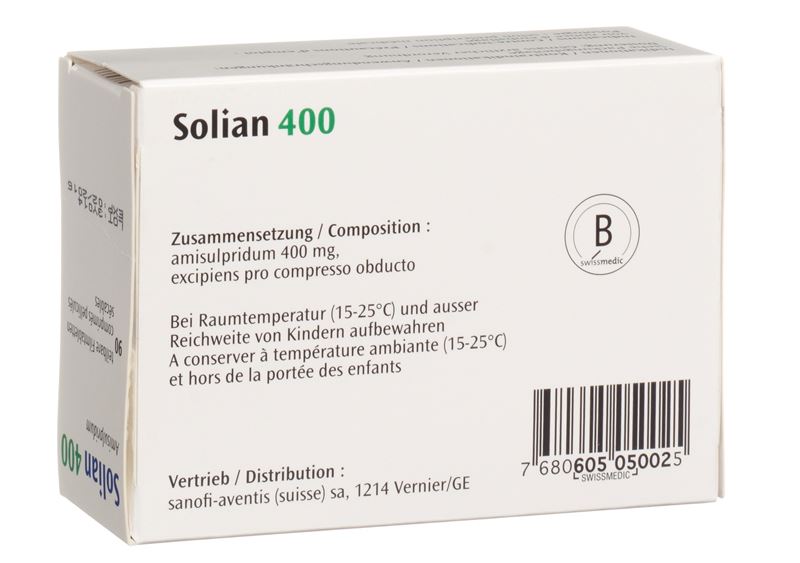 Solian cpr pell 400 mg sécables 90 pce