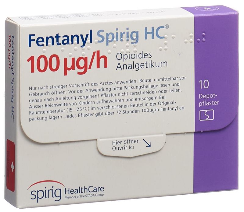 Fentanyl Spirig HC 100 mcg/h Depotpflaster 10 Stk
