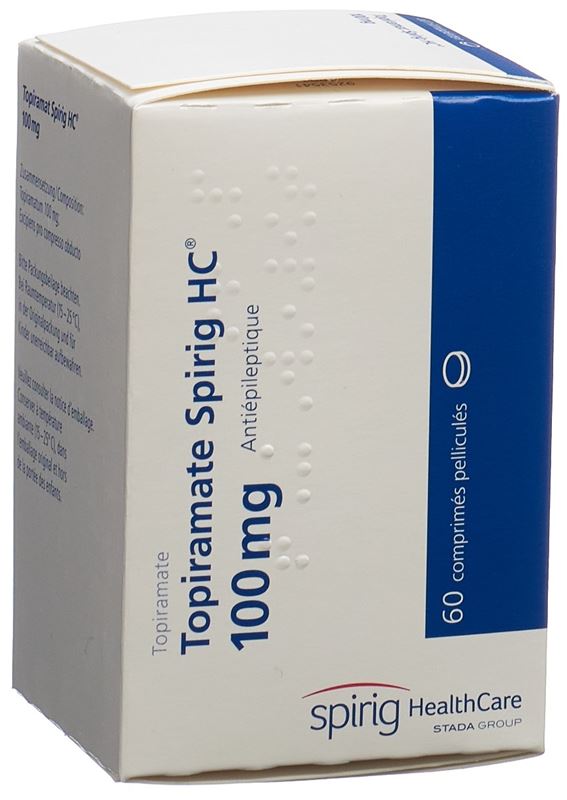 Topiramat Spirig HC Filmtabl 100 mg Ds 60 Stk Topiramat Spirig HC Filmtabl 100 mg Ds 60 Stk