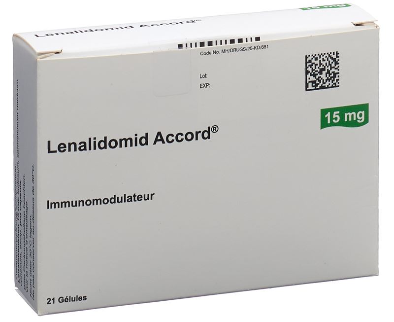 Lenalidomid Accord caps 15 mg 21 pce Lenalidomid Accord caps 15 mg 21 pce