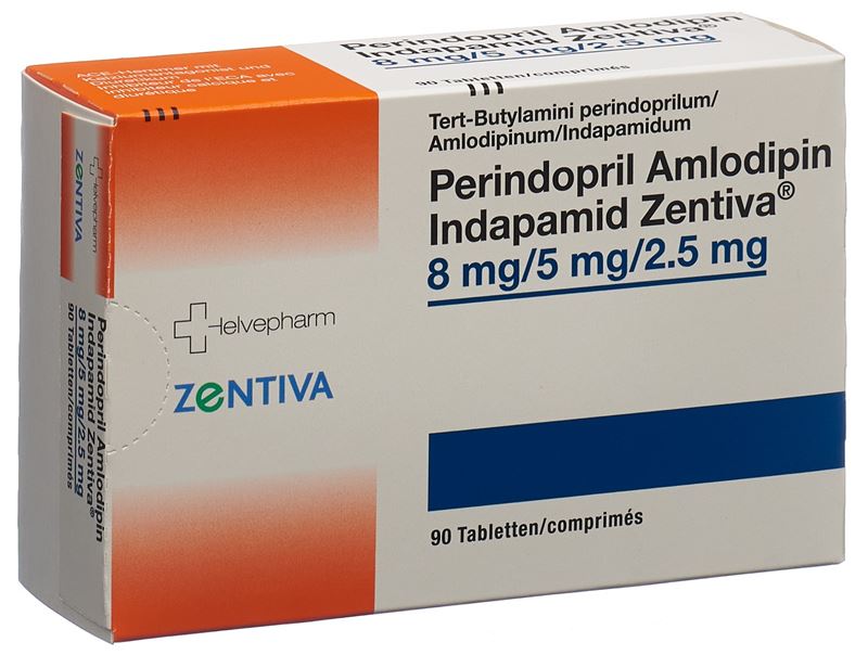 Perindopril Amlodipin Indapamid Zentiva Tabl 8mg/5mg/2.5mg 90 Stk Perindopril Amlodipin Indapamid Zentiva Tabl 8mg/5mg/2.5mg 90 Stk