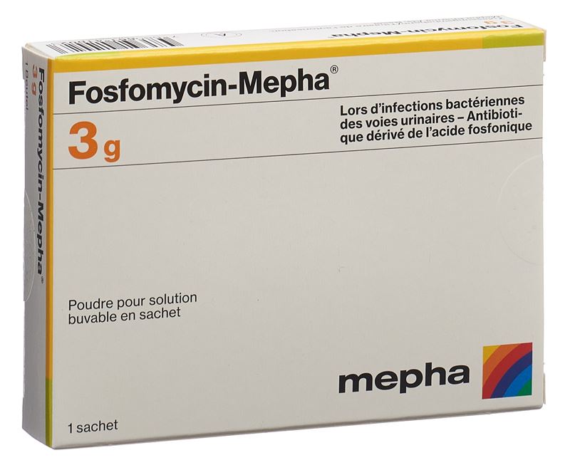 Fosfomycin-Mepha pdr 3 g poudre pour solution buvable sach