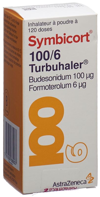 Symbicort 100/6 turbuhaler pdr inh 120 dos Symbicort 100/6 turbuhaler pdr inh 120 dos