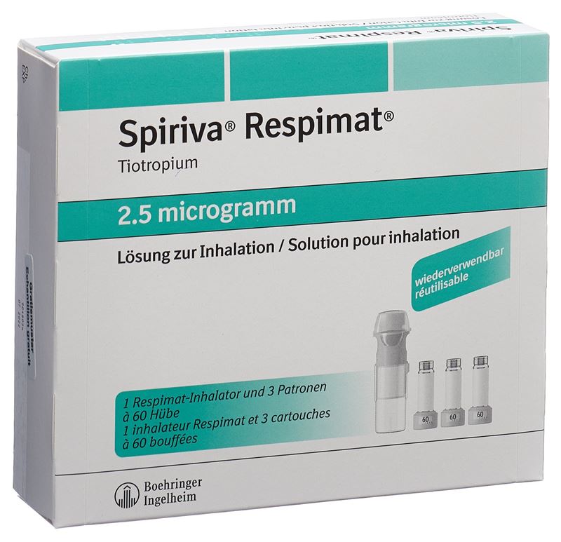 Spiriva Respimat Inhal Lös 2.5 mcg/Hub wiederverwendbar 3 x 60 Dos
