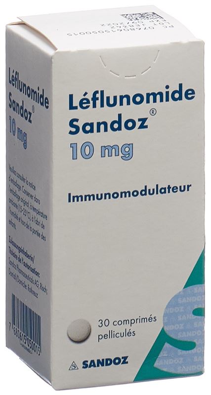 Leflunomid Sandoz Filmtabl 10 mg Ds 30 Stk