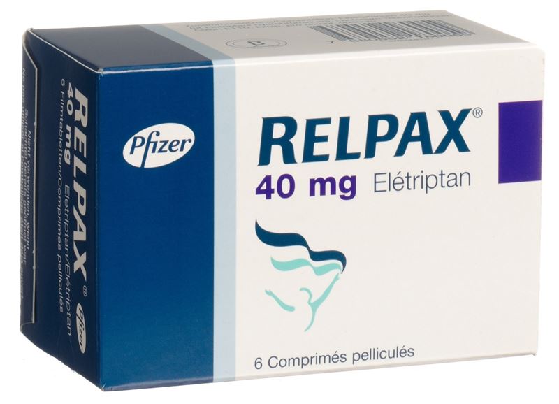 Relpax cpr pell 40 mg 6 pce Relpax cpr pell 40 mg 6 pce