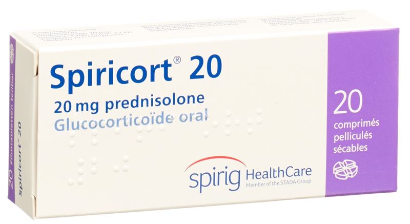 Spiricort cpr pell 20 mg 20 pce