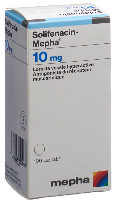 Solifenacin-Mepha Filmtabl 10 mg Ds 100 Stk Solifenacin-Mepha Filmtabl 10 mg Ds 100 Stk