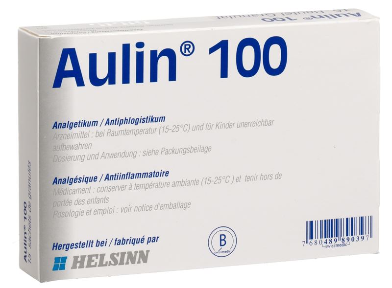 Aulin gran 100 mg sach 15 pce Aulin gran 100 mg sach 15 pce