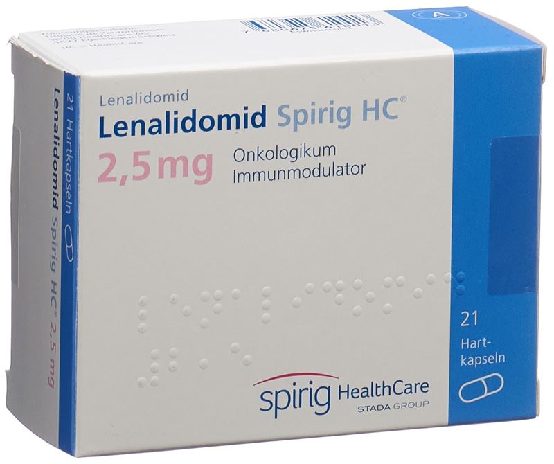 Lénalidomide Spirig HC caps 2.5 mg 21 pce Lénalidomide Spirig HC caps 2.5 mg 21 pce