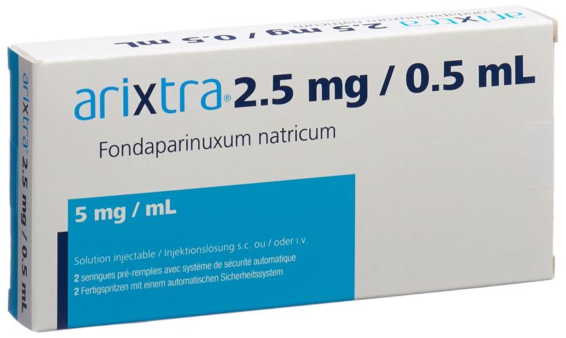 Arixtra Inj Lös 2.5 mg/0.5ml 2 Fertspr 0.5 ml