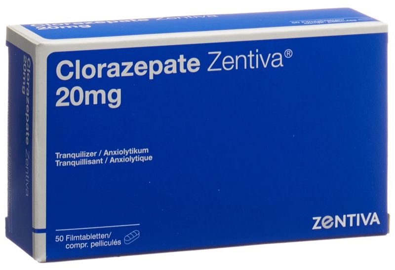Clorazepate Zentiva Filmtabl 20 mg 50 Stk Clorazepate Zentiva Filmtabl 20 mg 50 Stk