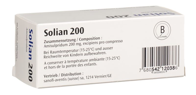 Solian cpr 200 mg sécables 90 pce
