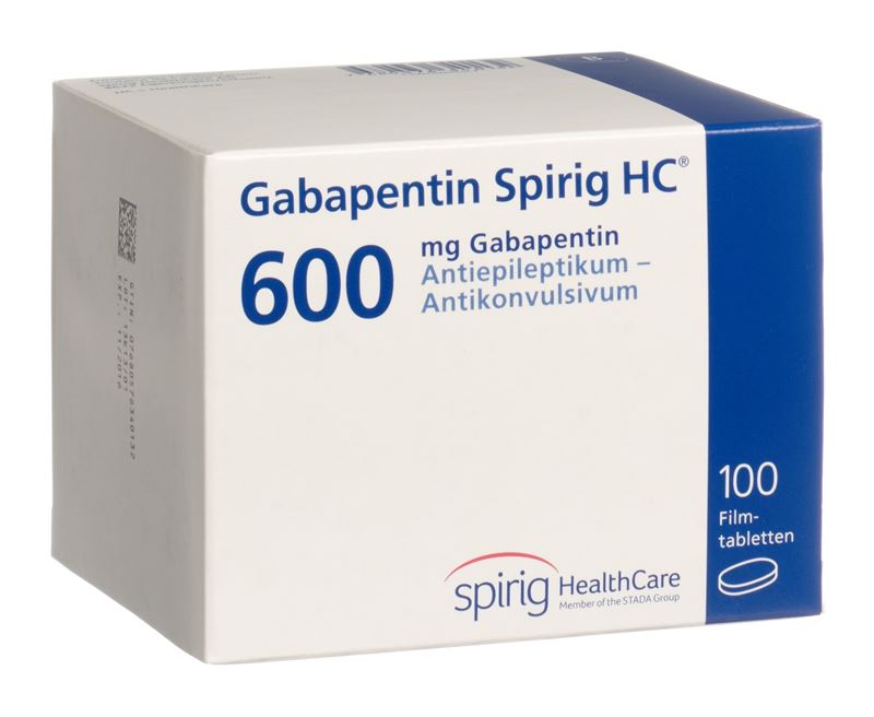 Gabapentine Spirig HC cpr pell 600 mg 100 pce